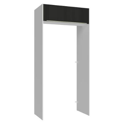 Porta-geladeira 103 Cm 1 Porta Basculante Branco/preto Lux Madesa Branco/preto