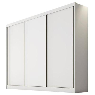 Guarda Roupa Casal Logan 3 Portas 6 Gavetas Neve - Novo Horizonte