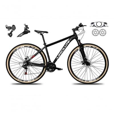 Bicicleta Aro 29 Absolute Nero 5 Alumínio 24v Câmbios Shimano Freio A Disco Hidráulico Mtb Preto 15
