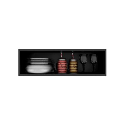 Armário Aéreo Geladeira 2 Portas Fiorella - Ssx Multicoisas Preto