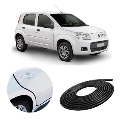 Borracha Protetora de Borda de Porta para Uno 7X14 5 METROS Preto Compatível com Todos os Modelos