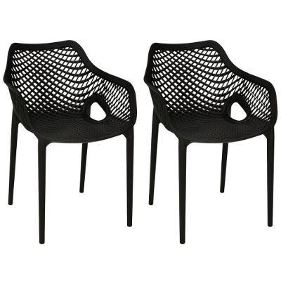 Kit 2 Cadeiras De Jantar Design Suits Com Braços