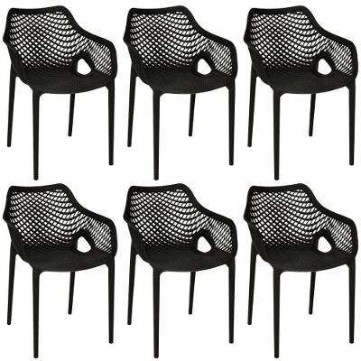Kit 6 Cadeiras De Jantar Design Suits Com Braços