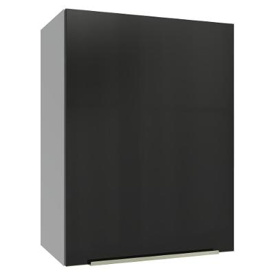 Armário Aéreo 50cm 1 Porta Branco/preto Lux Madesa Branco/preto