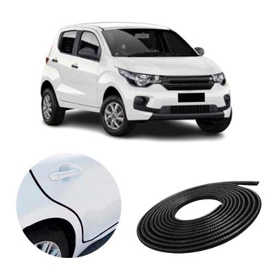 Borracha Protetora de Borda de Porta para Veículo Mobi 7X14 10 METROS Preto Uniflex