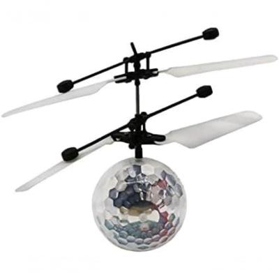 Bola Drone Voadora Infantil com Controle por Gestos Luzes LED Recarga USB Rotação 360°