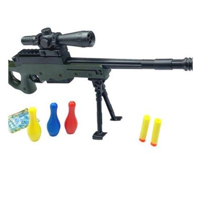 Arma de Brinquedo Fuzil M16 Gel Tiro ao Alvo com Efeitos Sonoros e Bolinhas de Gel Preto, Vinho