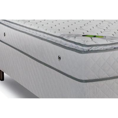 Cama Box Solteiro: Colchão Molas Ensacadas Luckspuma MasterPocket Luck Spring + Base CRC Courano White(88x188)