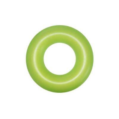 Boia Inflável Circular de Piscina Neon 91CM para Diversão com Válvula em Vinil Resistente Verde