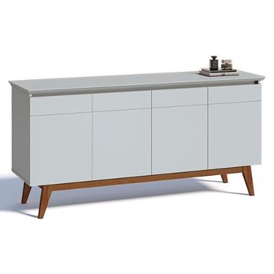 Aparador Para Sala Buffet Classic 1.6 Branco Acetinado - Imcal