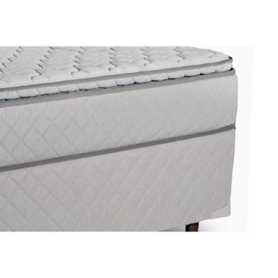 Cama Box Solteiro: Colchão Molas Ensacadas Luckspuma MasterPocket Luck Spring + Base CRC Courano White(88x188)