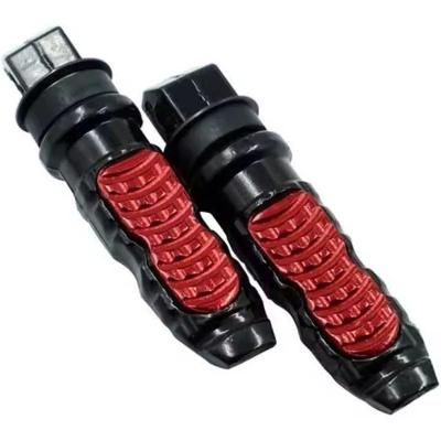 Pedaleira Esportiva de Moto Traseira Universal Vermelha Compatível com Honda Yamaha e Suzuki OEM