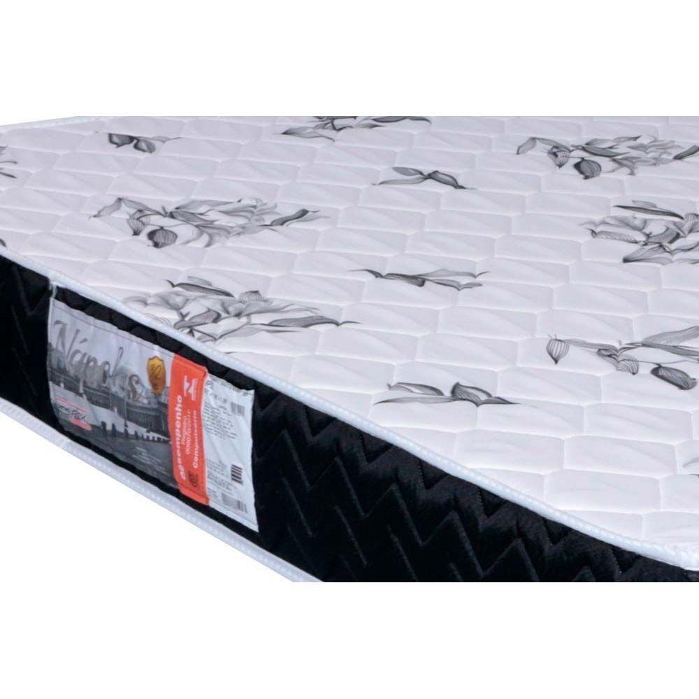 Cama Box Solteiro: Colchão Espuma Orthoflex D28 Nápoles + Base CRC Suede Black(88x188) - 2