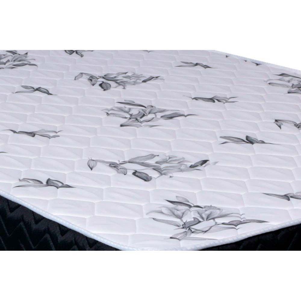 Cama Box Solteiro: Colchão Espuma Orthoflex D28 Nápoles + Base CRC Suede Black(88x188) - 3