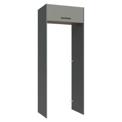 Porta-geladeira 83 Cm 1 Porta Basculante Cinza/rustic/cinza Agata Madesa Cinza/rustic/cinza