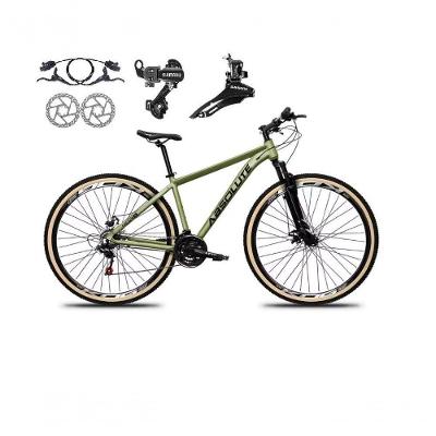 Bicicleta Aro 29 Absolute Nero 5 Alumínio 24v Câmbios Shimano Freio A Disco Hidráulico Mtb Oliva 15