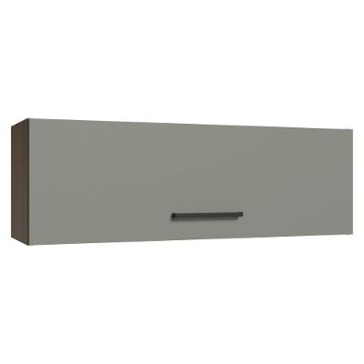 Armário Aéreo 100 Cm 1 Porta Basculante Rc Agata Madesa Rustic/cinza