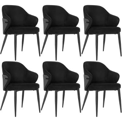 Kit 6 Cadeiras De Jantar Estofada Design Italiano