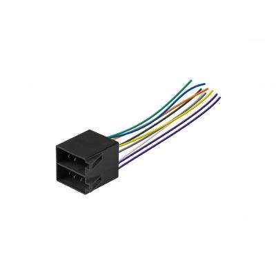 Chicote Automotivo para Som Binóculo Original 16 Vias Compatível com VW Fiat GM Preto Permak