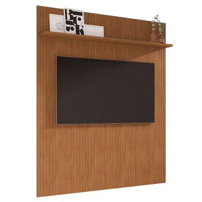 Painel Para Tv Até 60 Polegadas Com Detalhe Frisadado Sena Madeirado