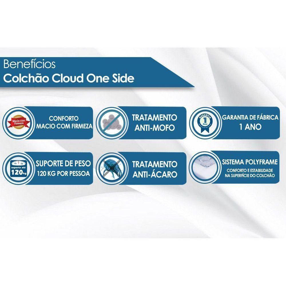 Cama Box Solteiro: Colchão Molas Ensacadas Luckspuma MasterPocket Cloud One Side + Base CRC Suede Clean(88x188) - 4