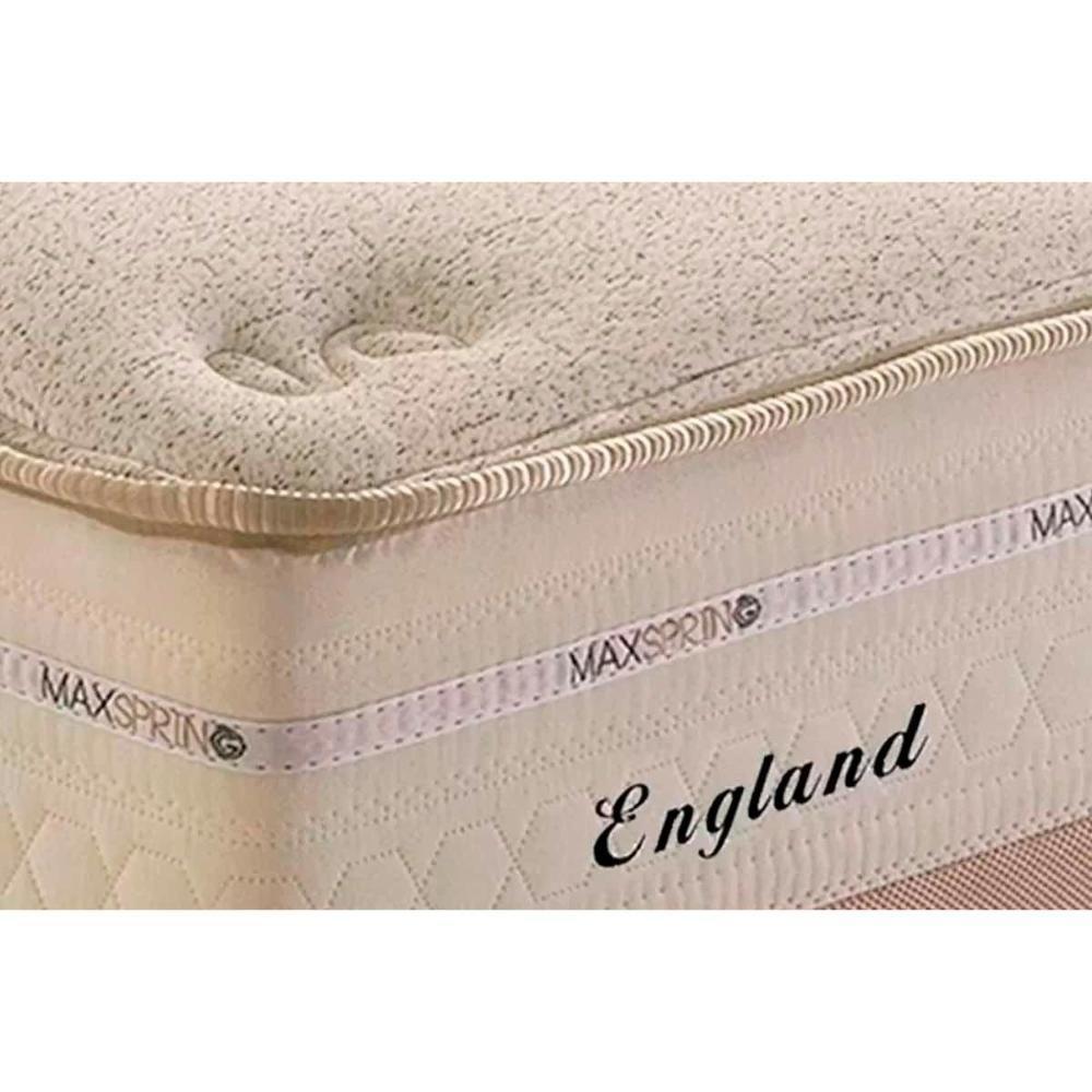 Cama Box Solteiro: Colchão Molas Herval Maxspring England + Base Crc Courano Clean(88X188) - 2