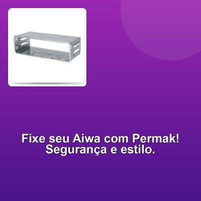 Cinta Metálica para Auto Rádio Aiwa 130-D Prata com Instalação Firme e Estável Permak