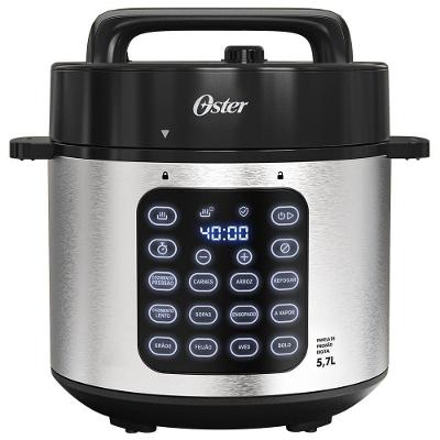 Panela de Pressão Elétrica Digital Oster OPAN930-127 5,7L com Painel Touch 110V