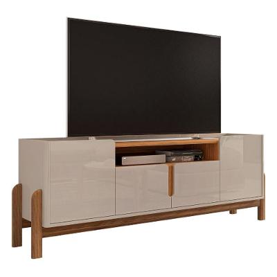 Rack Bancada Para Tv Até 60 Polegadas 1,70m 4 Portas Luiza Madeirado/off White