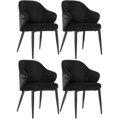 Kit 4Cadeiras De Jantar Estofada Milano Design Italiano