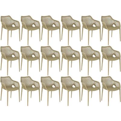 Kit 18 Cadeiras De Jantar Design Suits Com Braços