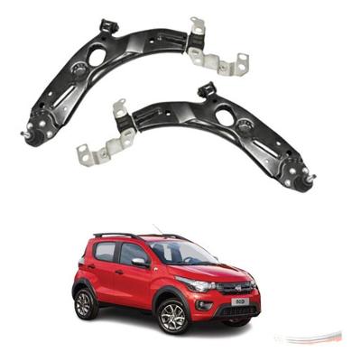 Par de Bandejas de Suspensão Dianteiras F103 para Fiat Mobi Após 2016 e Uno G2 Após 2010 Amortex