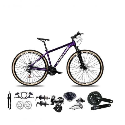 Bicicleta Aro 29 Absolute Nero 5 Câmbios Shimano Altus 24v Freio Hidráulico Garfo Com Trava Roxo 19