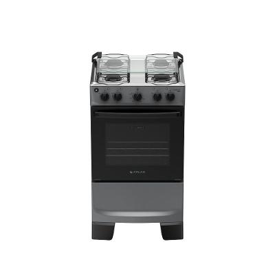 Fogão de Piso 4 Bocas a Gás Atlas Mônaco Plus Mesa Inox Automático Titânio Bivolt
