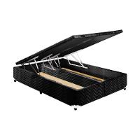 Cama Box Baú Casal: Colchão Espuma D33 Paropas Pasquale + Base CRC Suede Black(138x188) - 9