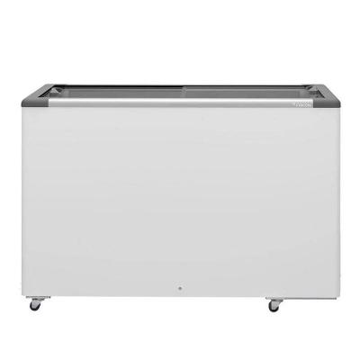 Freezer Conservador Horizontal Fricon HCEB 411V 411L Tampa de Vidro Branco 110V