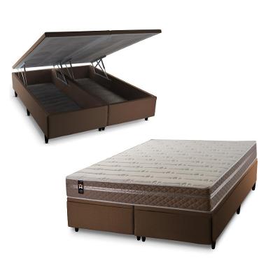 Cama Box Baú Georgia C/ Molas Ensacadas 158x198 King House