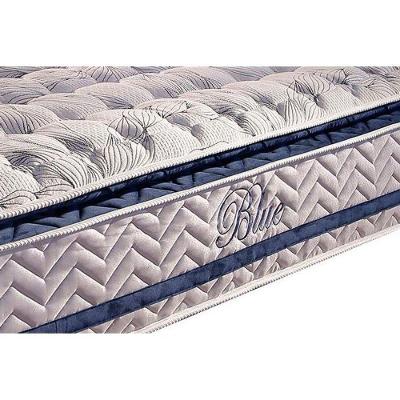 Cama Box Baú Casal: Colchão Molas MasterPocket Ensacadas Paropas   Blue + Base CRC Courano White(138x188)