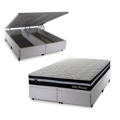 Cama Box Baú Durham C/ Molas Ensacadas 193x203 King House