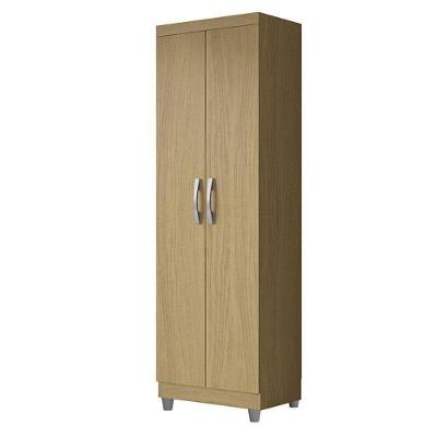 Armário Multiuso 2 Portas New 2000192 Atacama Com Pés Cinza- Aramóveis