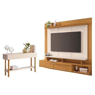 Home Suspenso Zenith Cinamomo Off White Com Aparador Fiero Off White - Hb Móveis