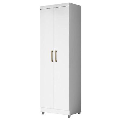 Armário Multiuso 2 Portas 2000191 Branco Tx Com Pés Cinza - Aramóveis