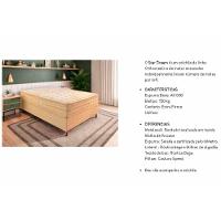 Cama Box Baú Queen: Colchão Molas Ensacadas Paropas MasterPocket Star Dream + Base CRC Courano Clean(158x198) - 2