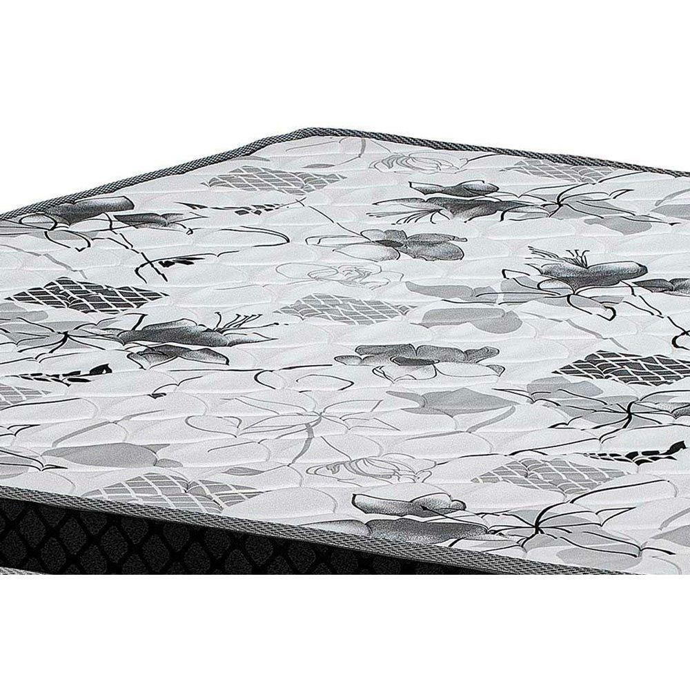 Cama Box Baú Casal: Colchão Ortopédico Polar D28 / EP Orthoface Firme + Base CRC Suede Black(138x188) - 2