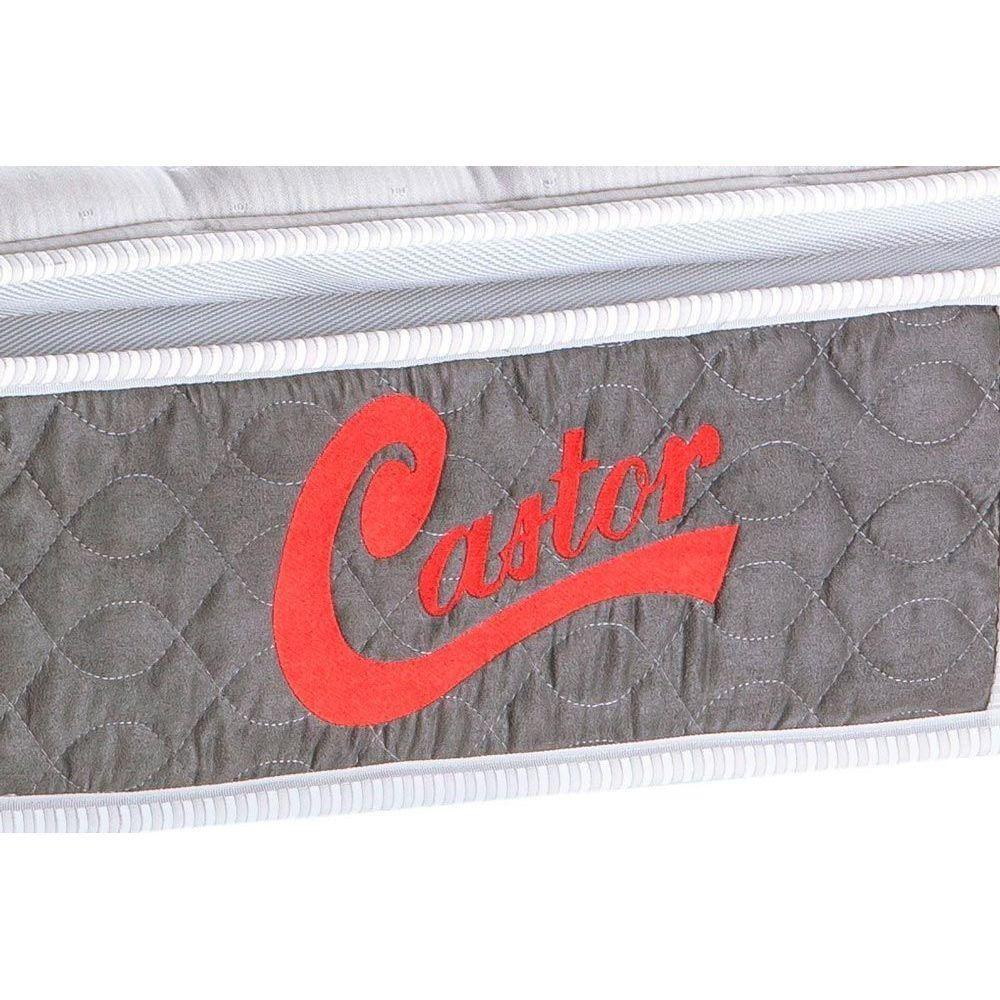 Cama Box Baú King: Colchão Molas Ensacadas Castor Pocket Light Stress + Base Black(193X203) - 4