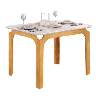Mesa Sala De Jantar 1,20m Tampo Em Vidro Mel Cedro-off White