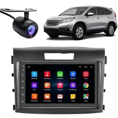 Central Multimídia Android Auto Honda CRV 7 TOUCH SCREEN Bluetooth Wi-Fi Moldura Câmera Preto