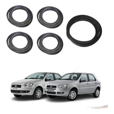 Kit de Borrachas para Portas e Porta-Malas Palio Siena Após 2005 Fiat G2 Uniflex