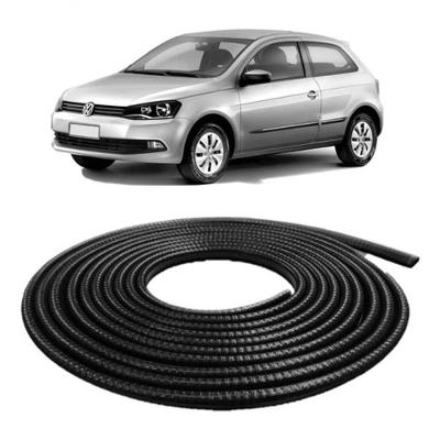 Protetor de Bordas para Acabamento Casco Couro Cobra Polo 2 Portas Preto 5 METROS Uniflex