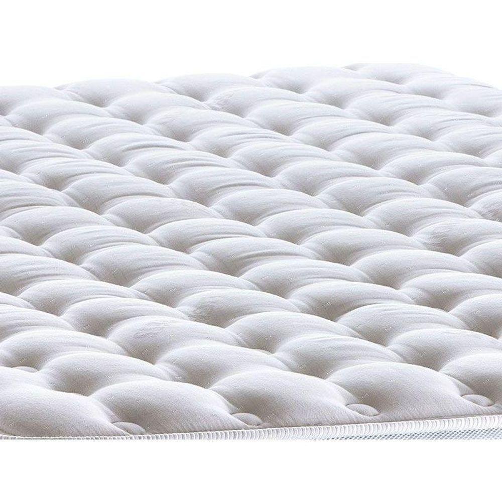 Cama Box Baú Queen: Colchão Molas Pocket Ensacadas Castor Light Stress Plush + Base Gray(158X198) - 5
